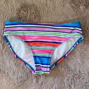 Cat & Jack neon colorful striped design bikini bottoms youth girls Small 6/6X​